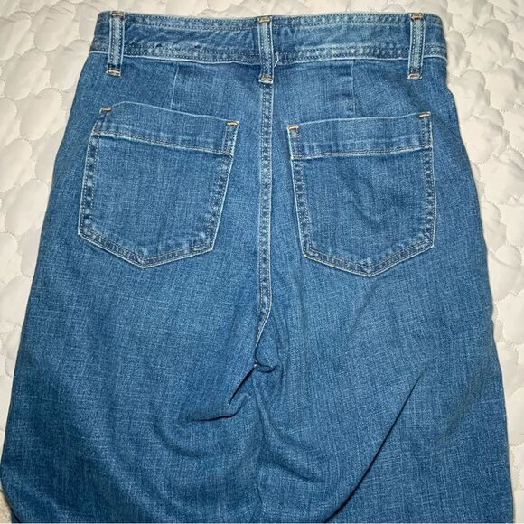 Sz 25 / 0 gap High Waist Medium Indigo Blue Crop Jean Pants - Picture 10 of 10